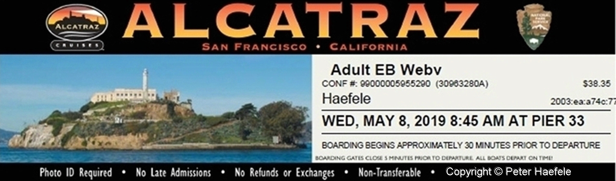 Alcatraz Ticket