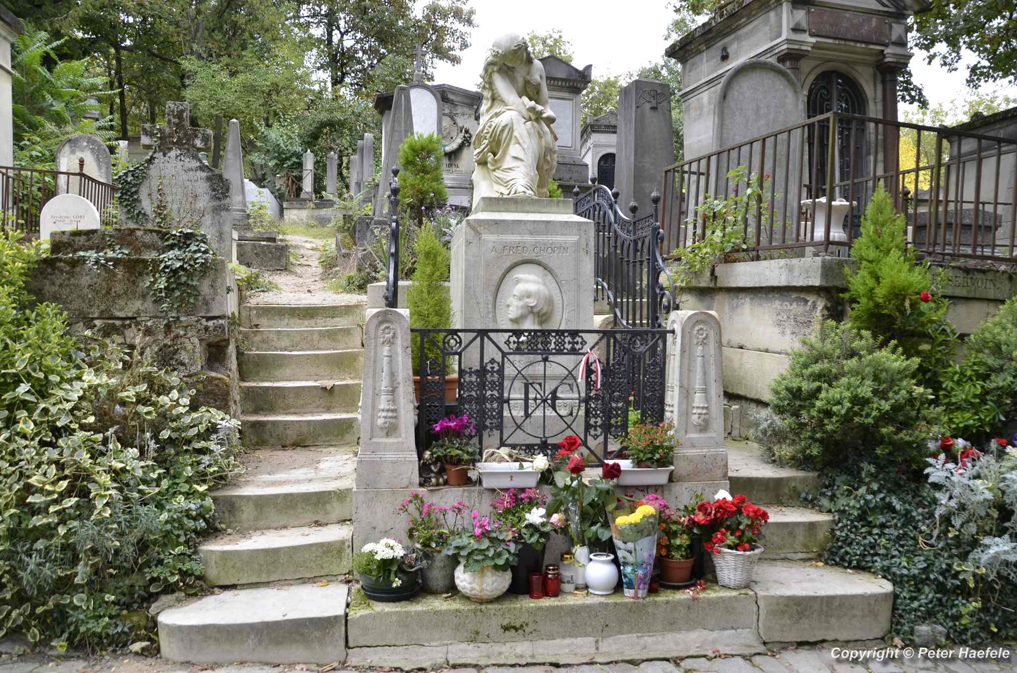 Das Grab von Frédéric Chopin - Père Lachaise, Paris, Frankreich - © Peter Haefele Fotografie