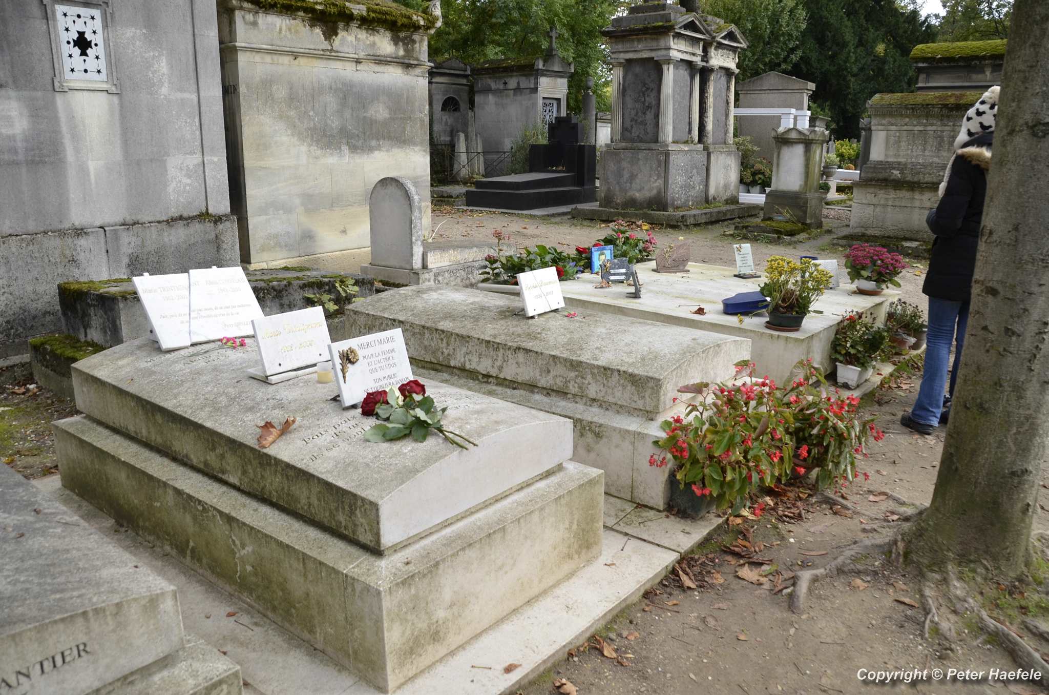 Das Grab von Marie Trintignant und Gilbert Becaud - Père Lachaise, Paris, Frankreich -  © Peter Haefele Fotografie